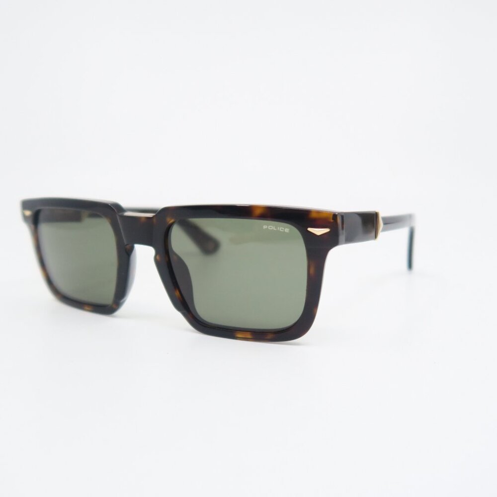 Police MONUMENT 6 Col. 0722 SPLL88 52mm Havana, Square Unisex Sunglasses.
